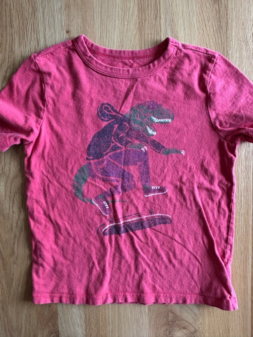 GAP Red Dinosaur Skateboard Tee